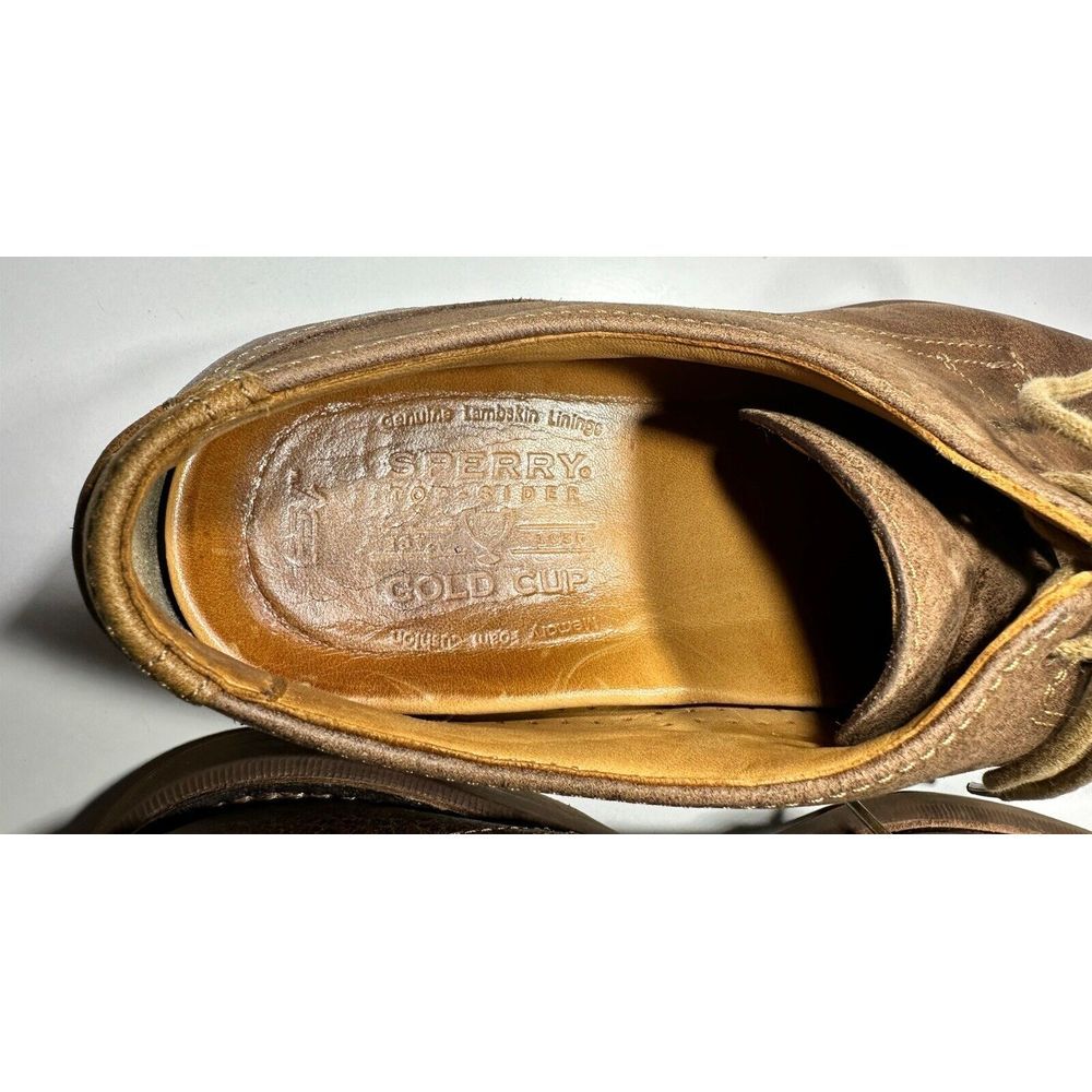Sperry Top Sider Gold Cup Mens Sz 12M Bellingham Cap Toe Brown Shoes STS10229 - Picture 8 of 12